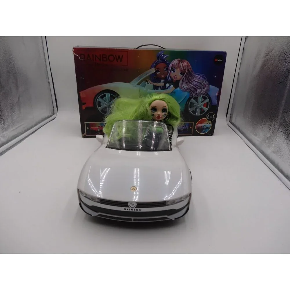 Rainbow High Color Change Doll Car Convertible Light-Up Multicolor & Jade Hunter